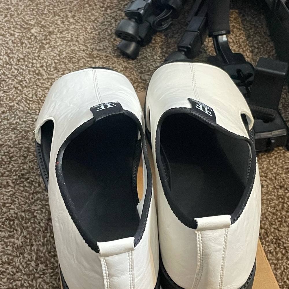 White & Black Men's Sandals